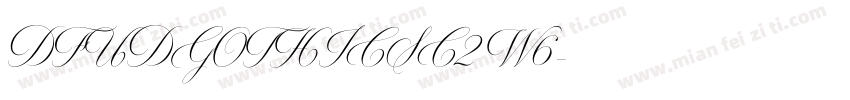 DFUDGOTHICSC2 W6字体转换